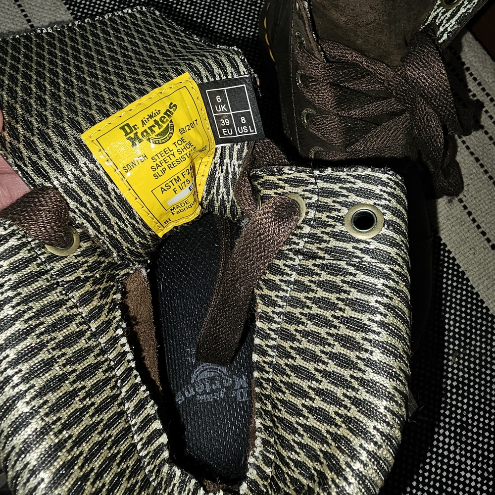 Dr. Martens Dark Brown Combat Boots - Picture 9 of 11